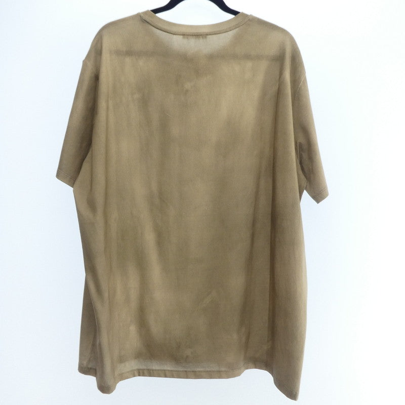 【中古】BALMAIN | バルマン デザートロゴ 半袖Tシャツ AH1EG010GC61-WDV ベージュ サイズ:XL