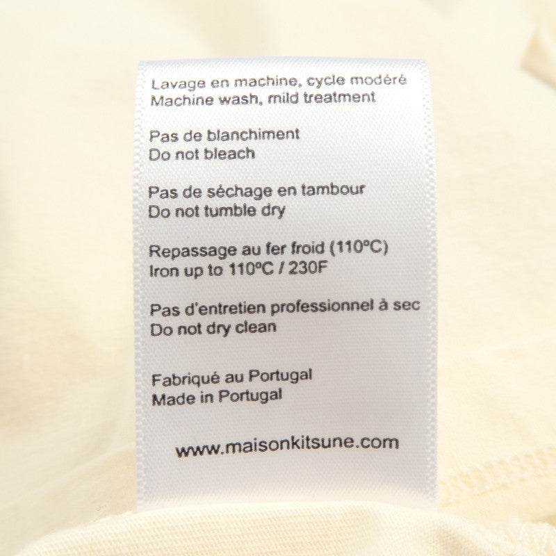 【中古】MAISON KITSUNE | メゾンキツネ FOX STAMP CLASSIC TEE-SHIRT 半袖Tシャツ IM00153KJ0008 ベージュ サイズ:S