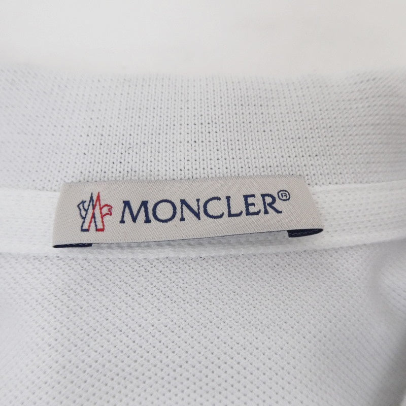 【中古】MONCLER | モンクレール MAGLIA POLO MANICA CORTA ポロシャツ 8A70510 ホワイト サイズ:XS