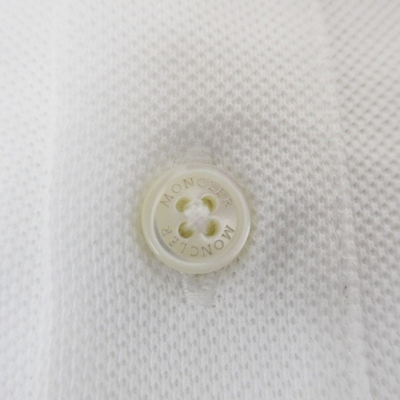 【中古】MONCLER | モンクレール MAGLIA POLO MANICA CORTA ポロシャツ 8A70510 ホワイト サイズ:XS
