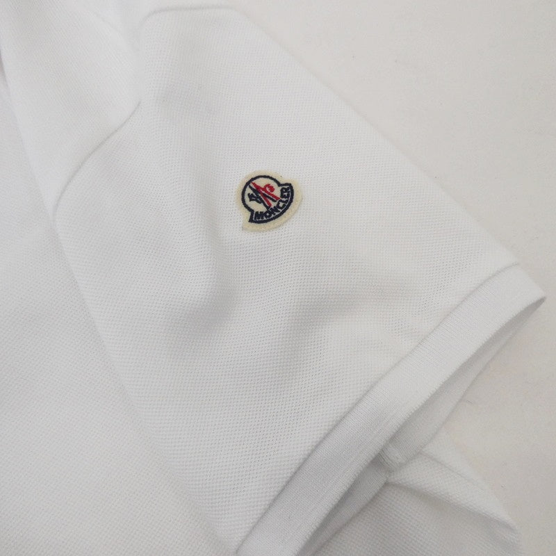【中古】MONCLER | モンクレール MAGLIA POLO MANICA CORTA ポロシャツ 8A70510 ホワイト サイズ:XS