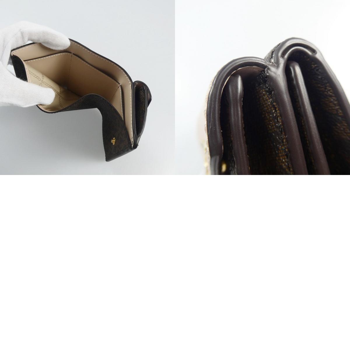 【中古】Michael Kors | マイケルコース JET SET 三つ折り財布 32T0GT9E5B ブラウン