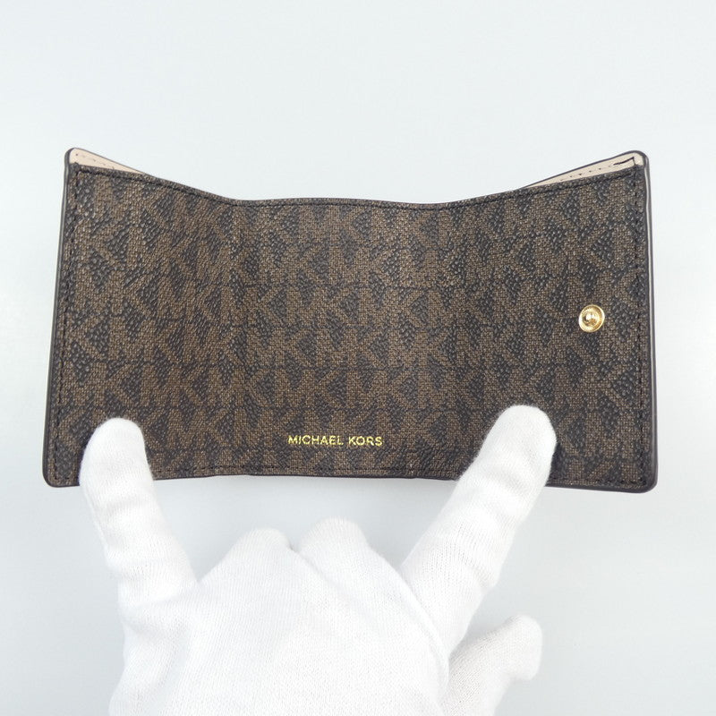 【中古】Michael Kors | マイケルコース JET SET 三つ折り財布 32T0GT9E5B ブラウン