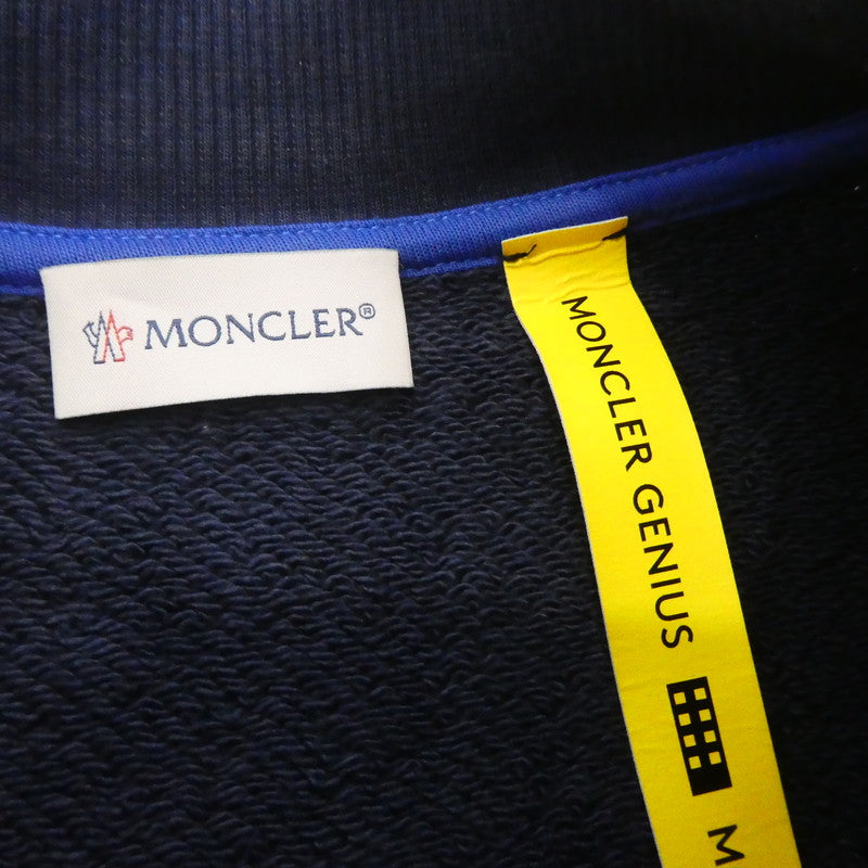 【中古】MONCLER GENIUS | モンクレールジニアス スウェット H209L8G00011 ネイビー サイズ:S