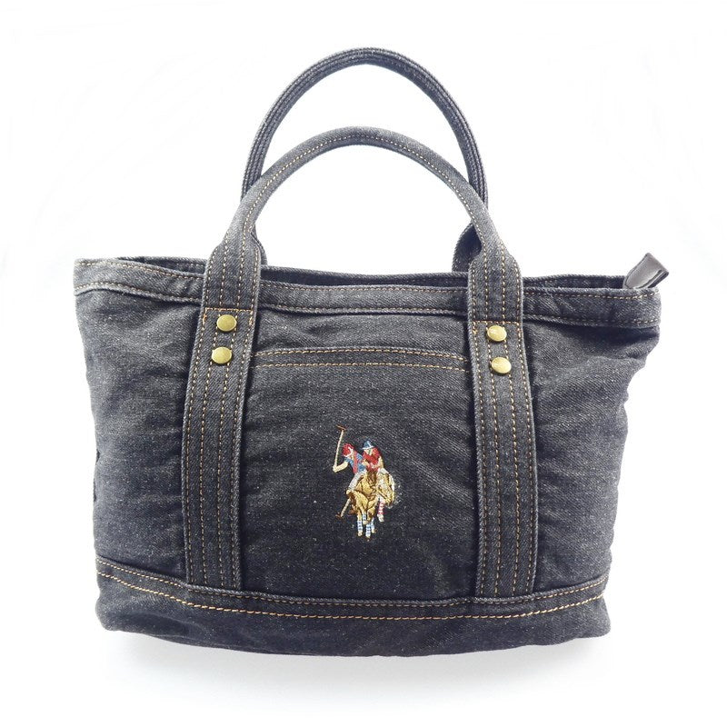 【中古】U.S.POLO ASSN. | ユーエスポロアッスン Washed Cotton Tote bag トートバッグ USPA-2642 ブラック