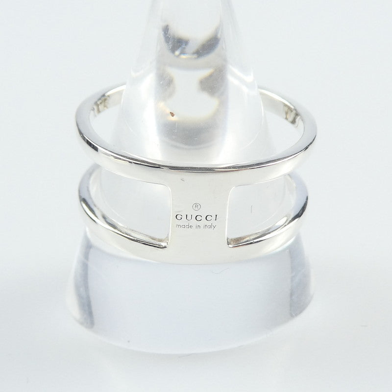 【中古】GUCCI | グッチ インターロッキングGワイドオープンバンド リング・指輪 295716