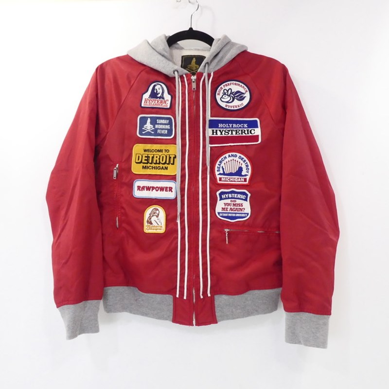 【中古】HYSTERIC GLAMOUR | ヒステリックグラマー ナイロンジャケット 0103AB02 レッド
