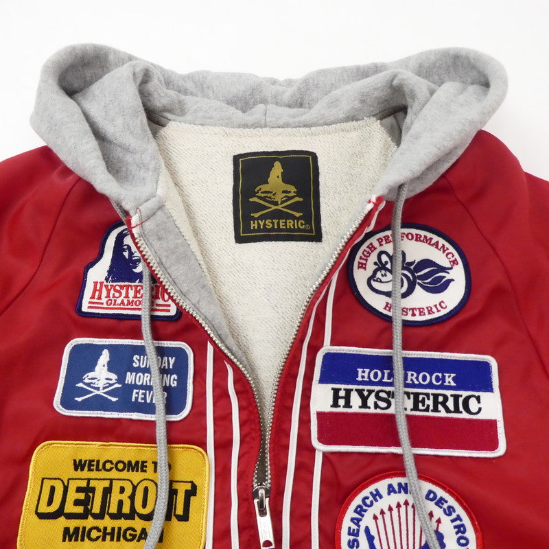 【中古】HYSTERIC GLAMOUR | ヒステリックグラマー ナイロンジャケット 0103AB02 レッド
