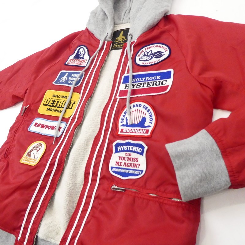 【中古】HYSTERIC GLAMOUR | ヒステリックグラマー ナイロンジャケット 0103AB02 レッド
