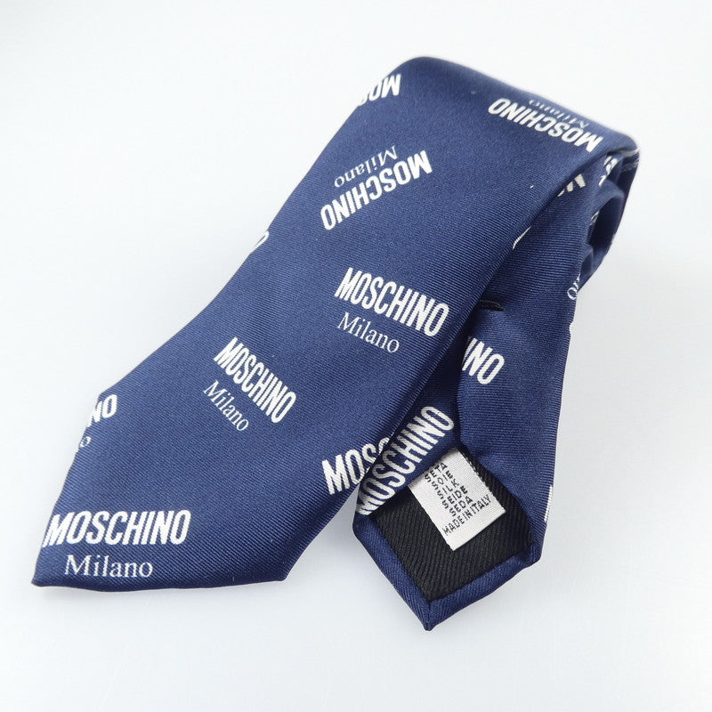 【中古】MOSCHINO | モスキーノ ネクタイ ネイビー