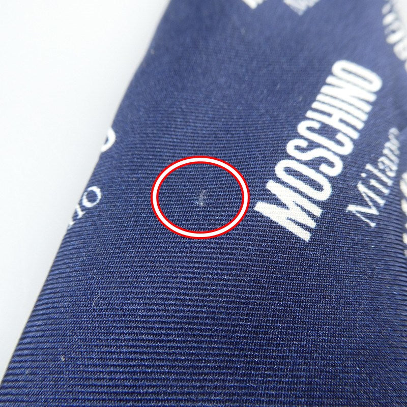 【中古】MOSCHINO | モスキーノ ネクタイ ネイビー