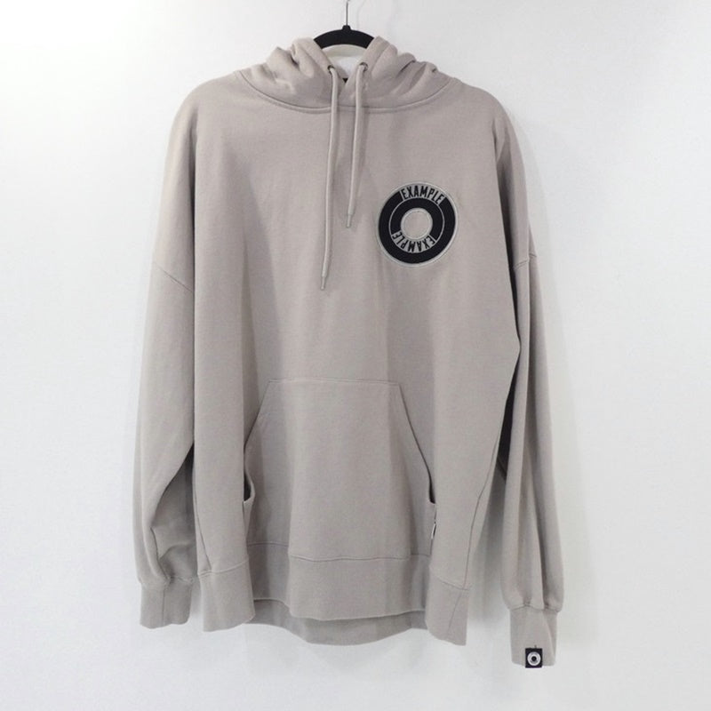 【中古】EXAMPLE | イグザンプル ROUND LOGO HOODIE パーカー グレー サイズ:L