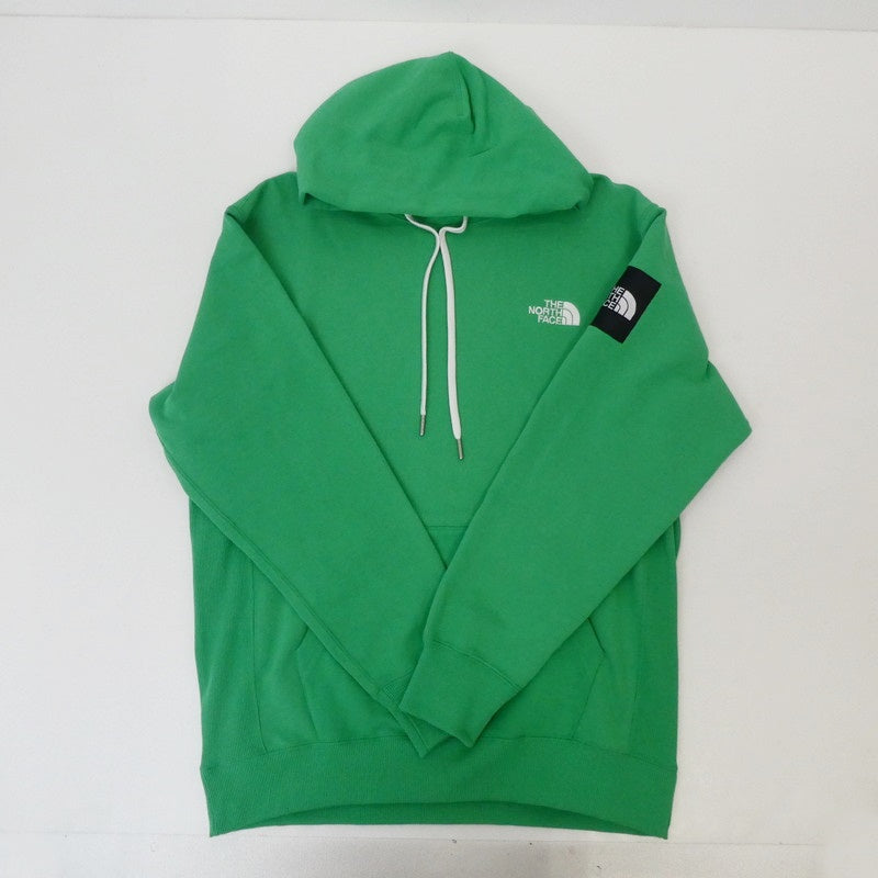 【中古】THE NORTH FACE | ザ・ノースフェイス Square Logo Hoodie パーカー NT12333 グリーン サイズ:L