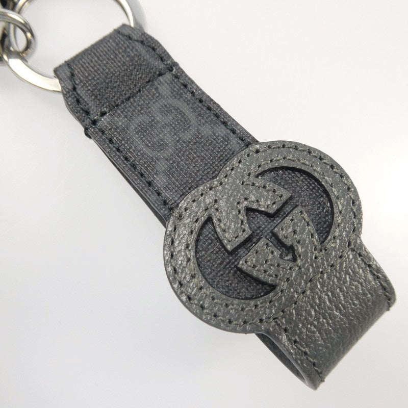 【中古】GUCCI | グッチ カットアウトインターロッキングGキーチェーン キーリング 701432