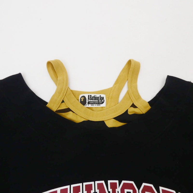 【中古】A BATHING APE | アベイシングエイプ OFF SHOULDER CREWNECK スウェット 001SWG302504X ブラック
