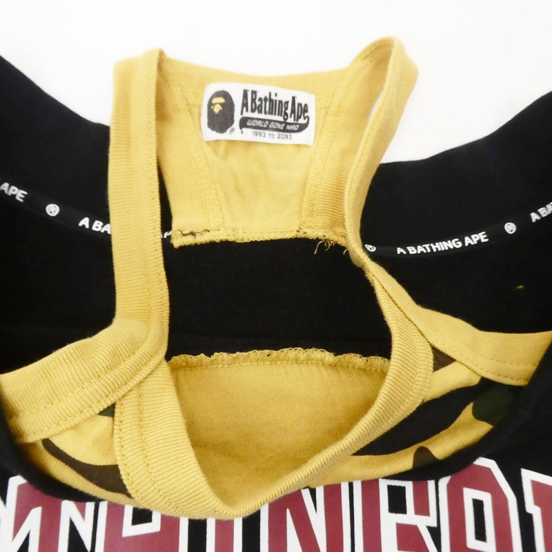 【中古】A BATHING APE | アベイシングエイプ OFF SHOULDER CREWNECK スウェット 001SWG302504X ブラック