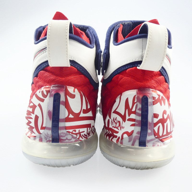 【中古】NIKE | ナイキ LEBRON XVⅡ "GRAFFITI" スニーカー CT6047-600 27.5cm レッド