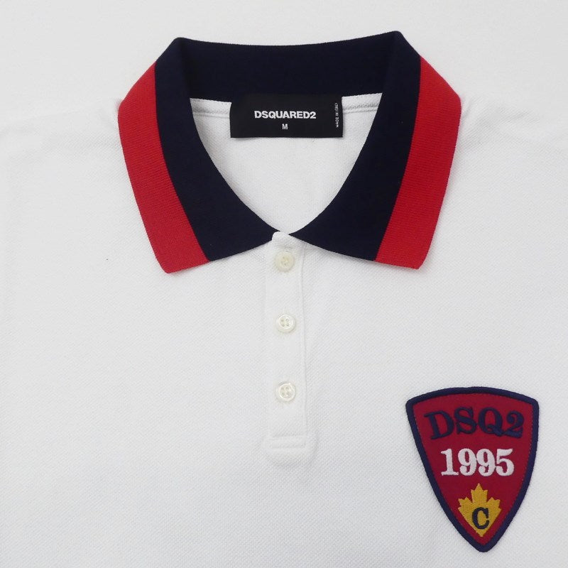 【中古】DSQUARED2 | ディースクエアード ポロシャツ S74G10038 ホワイト サイズ:M