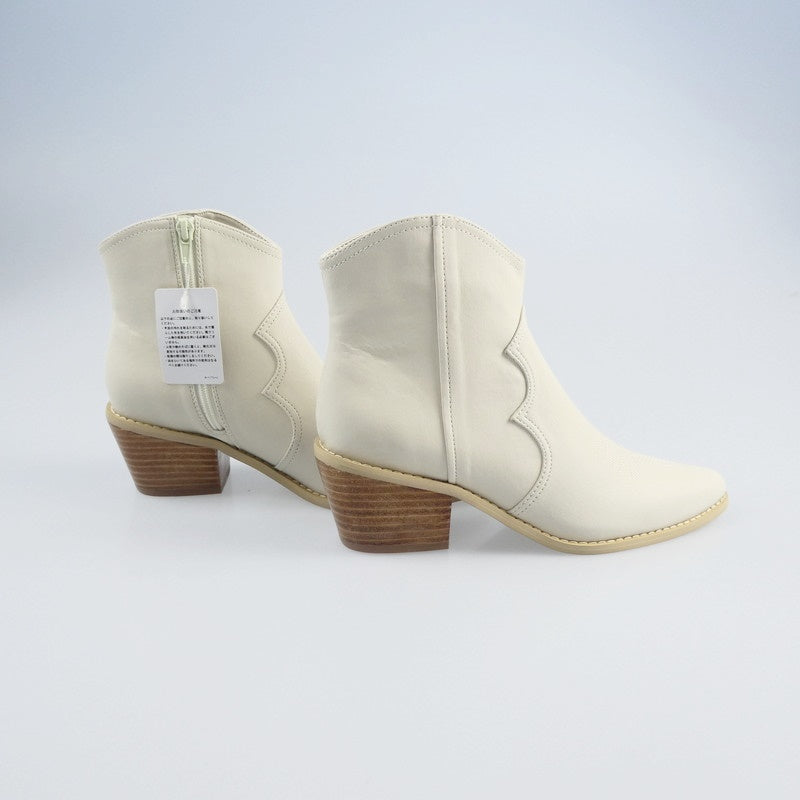 【中古】Lily Brown | リリーブラウン ウエスタンショートブーツ ブーツ LWGS241336 M アイボリー サイズ:M