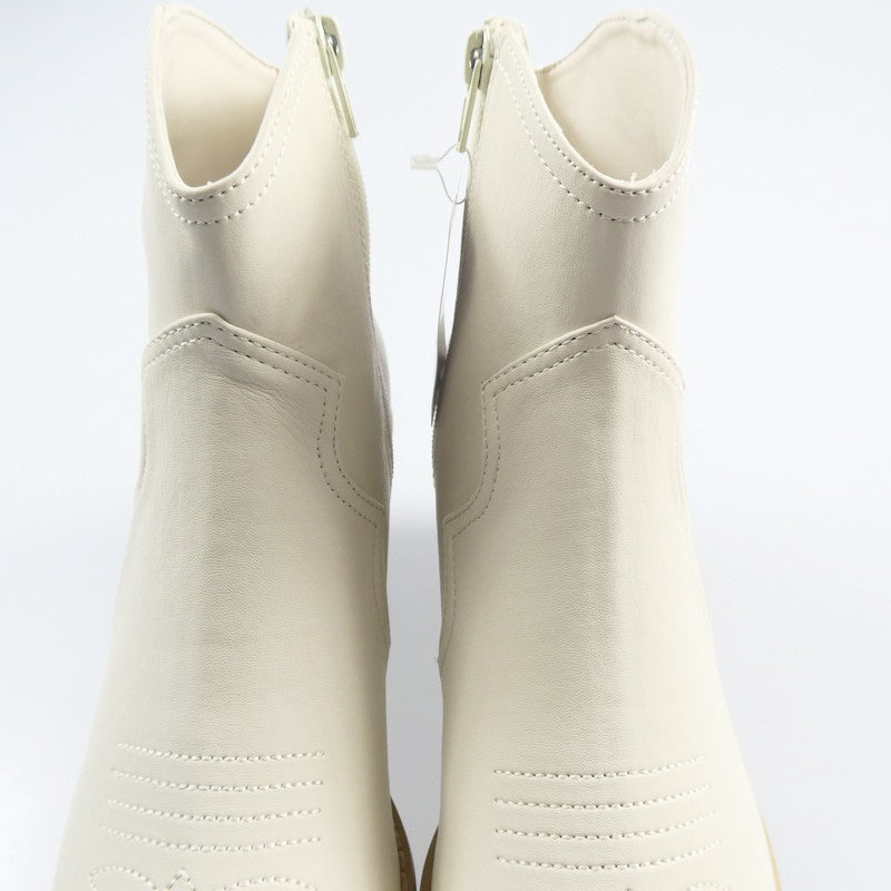 【中古】Lily Brown | リリーブラウン ウエスタンショートブーツ ブーツ LWGS241336 M アイボリー サイズ:M