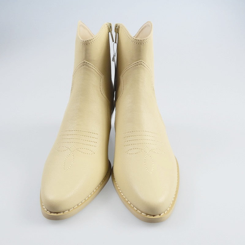 【中古】Lily Brown | リリーブラウン ウエスタンショートブーツ ブーツ LWGS241336 M ベージュ サイズ:M