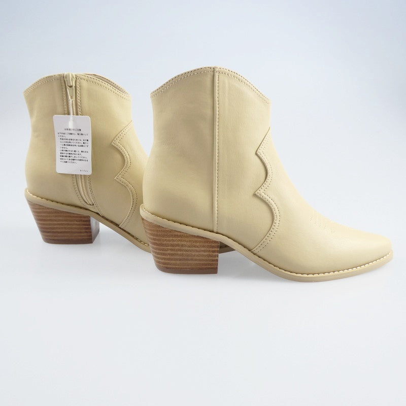 【中古】Lily Brown | リリーブラウン ウエスタンショートブーツ ブーツ LWGS241336 M ベージュ サイズ:M