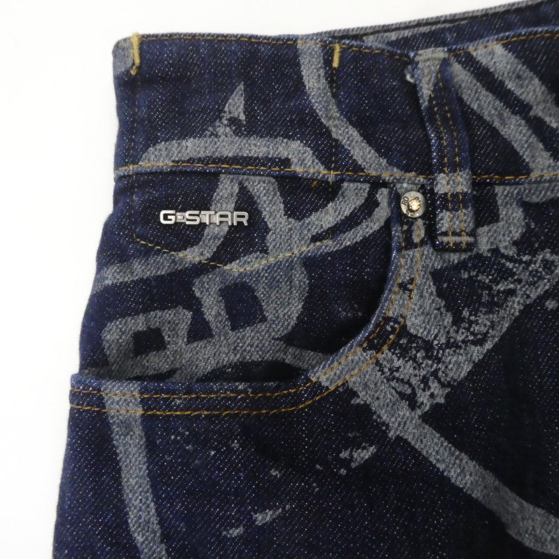 【中古】G-STAR | ジースター JANEH ULTRA HIGH MOM ANKLE JEANS デニムパンツ D16083 C472 インディゴ