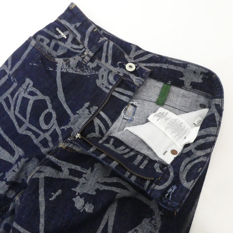 【中古】G-STAR | ジースター JANEH ULTRA HIGH MOM ANKLE JEANS デニムパンツ D16083 C472 インディゴ