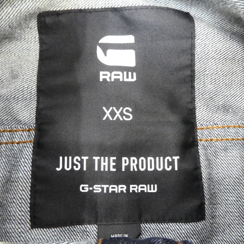 【中古】G-STAR | ジースター 3301 DECONSTRUCTED 3D SLIM JACKET デニム D02027 インディゴ サイズ:XXS