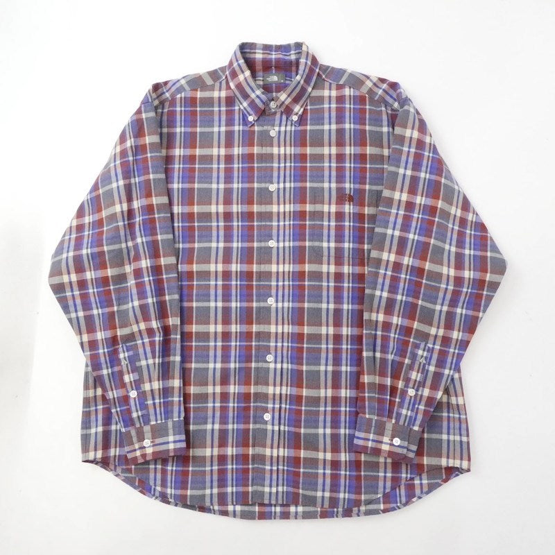 【中古】THE NORTH FACE | ザ・ノースフェイス L/S MADRAS SHIRT 長袖シャツ NR12431 サイズ:M