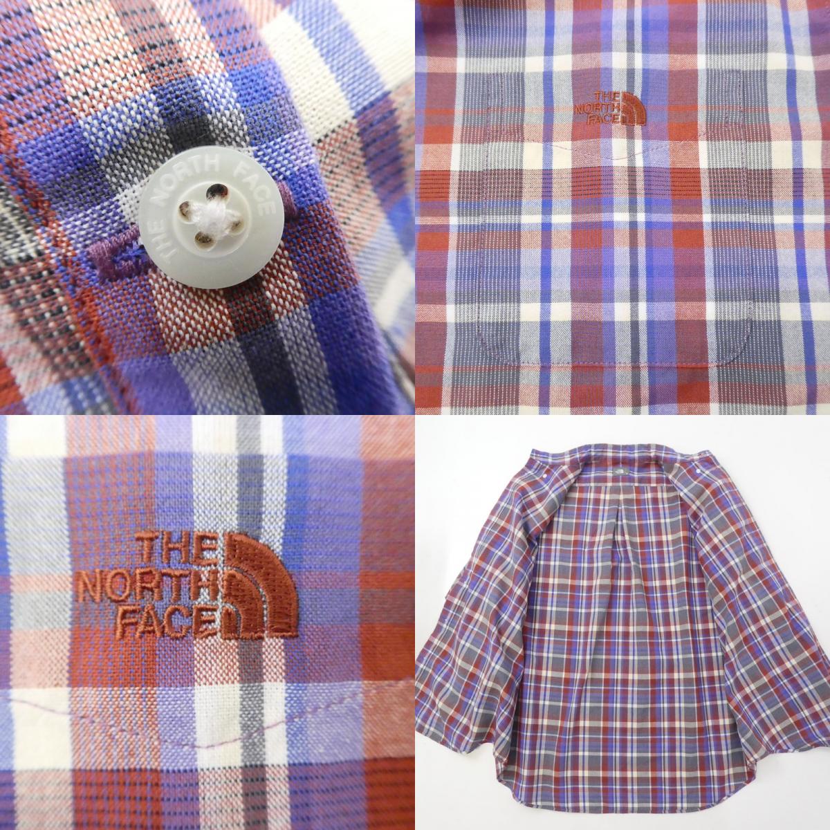 【中古】THE NORTH FACE | ザ・ノースフェイス L/S MADRAS SHIRT 長袖シャツ NR12431 サイズ:M