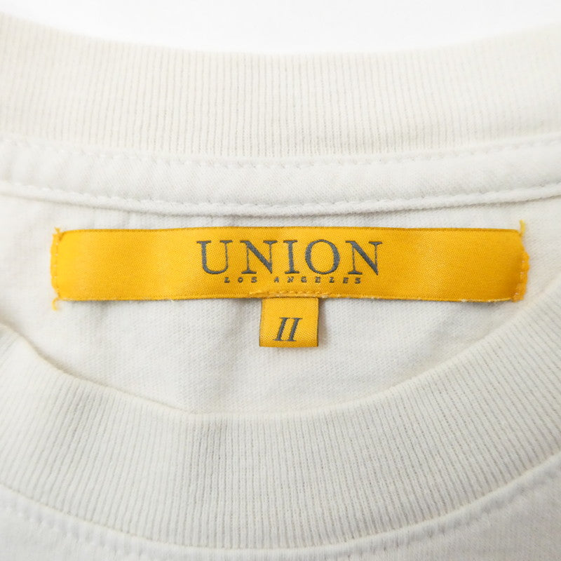 【中古】UNION | ユニオン STEPPERS SS TEE 半袖Tシャツ アイボリー サイズ:2