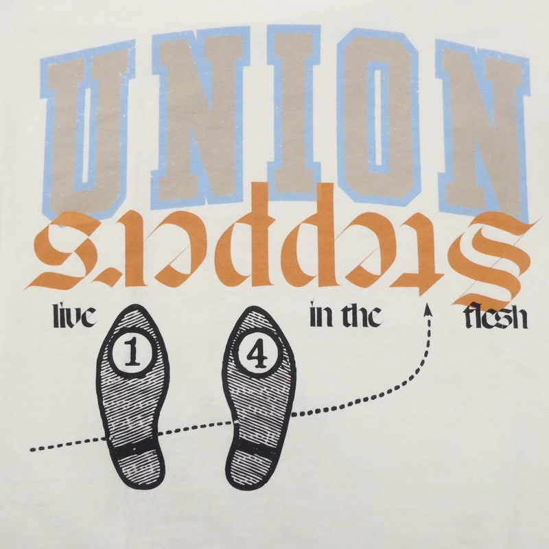 【中古】UNION | ユニオン STEPPERS SS TEE 半袖Tシャツ アイボリー サイズ:2