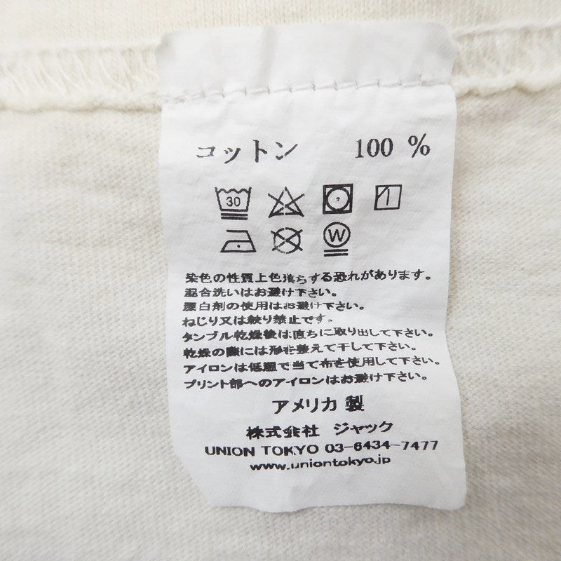 【中古】UNION | ユニオン STEPPERS SS TEE 半袖Tシャツ アイボリー サイズ:2