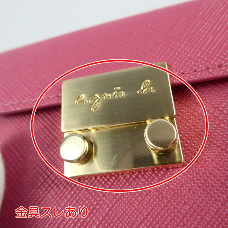 【中古】agnes b. | アニエスベー aurore 長財布 NW03-03 ピンク