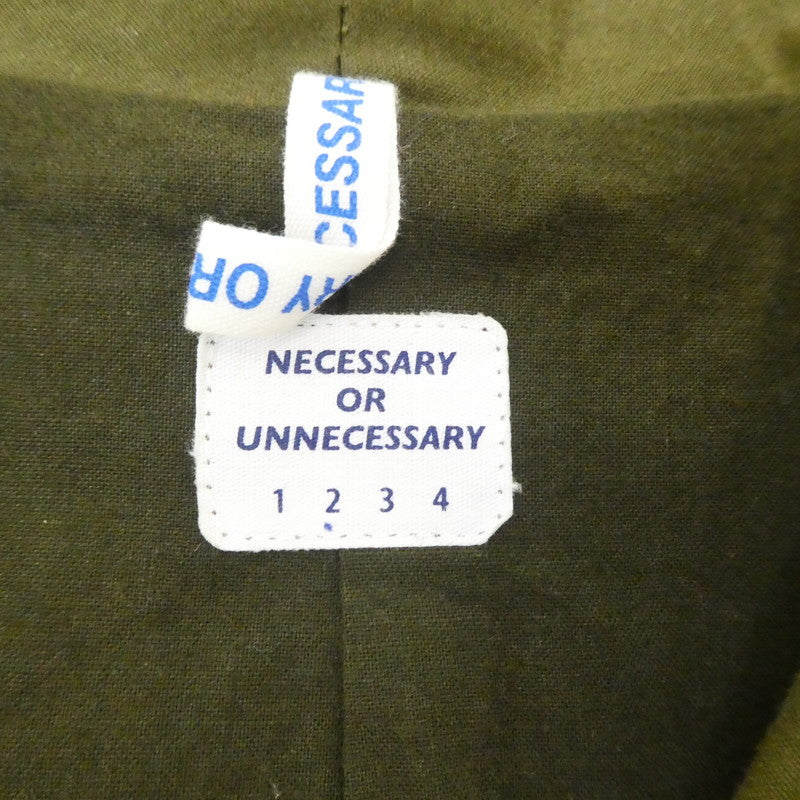 【中古】NECESSARY or UNNECESSARY | ネセサリーオアアンネセサリー MARS COAT その他アウター カーキ サイズ:2