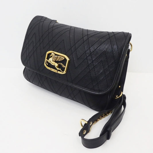 【中古】ETRO | エトロ ペガソ ショルダーバッグ 1N385 ブラック