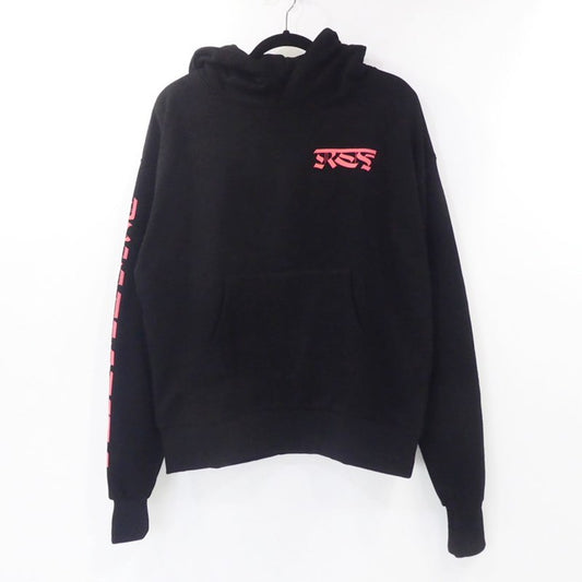 【中古】 RLTFT CRUMBLE SLEEVE LOGO HOODIE パーカー ブラック