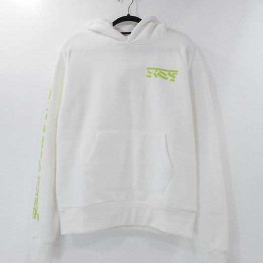 【中古】 RLTFT CRUMBLE SLEEVE LOGO HOODIE パーカー ホワイト