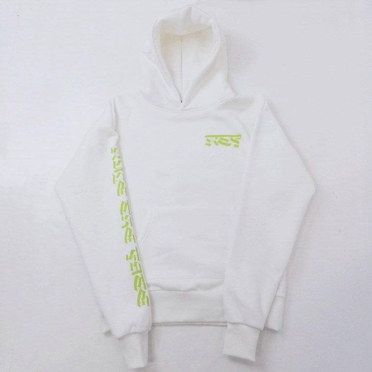 【中古】 RLTFT CRUMBLE SLEEVE LOGO HOODIE パーカー ホワイト