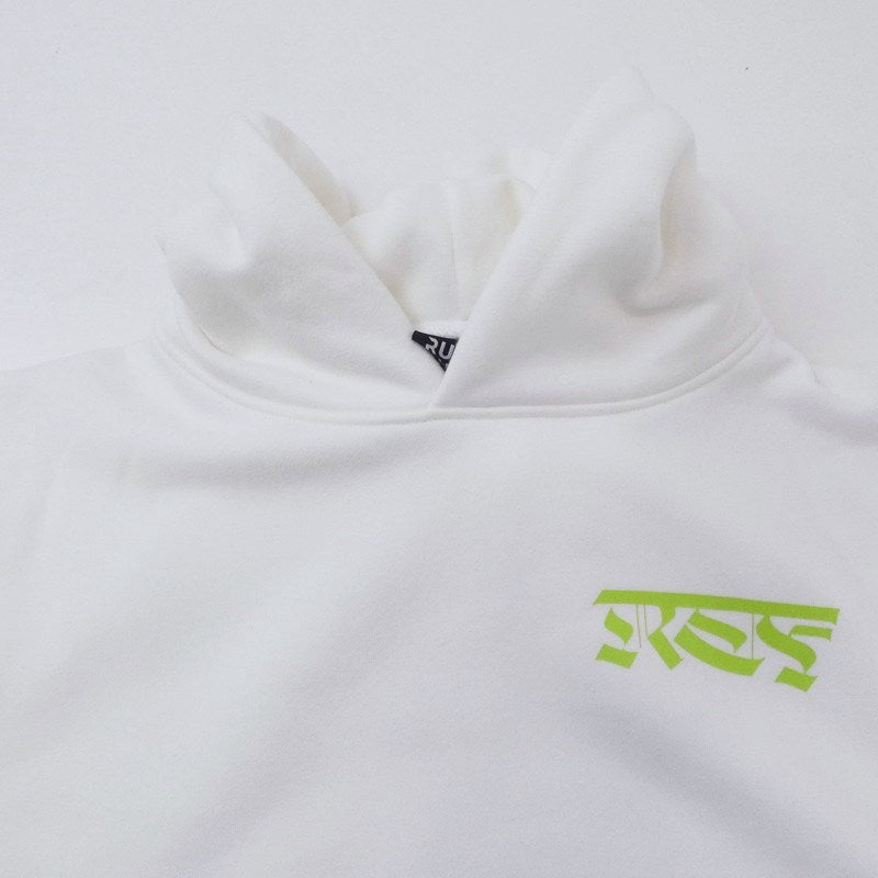 【中古】 RLTFT CRUMBLE SLEEVE LOGO HOODIE パーカー ホワイト