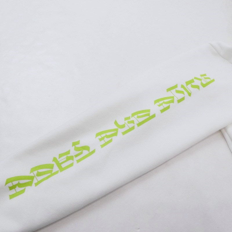 【中古】 RLTFT CRUMBLE SLEEVE LOGO HOODIE パーカー ホワイト