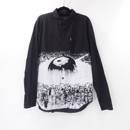 【中古】MISHKA | ミシカ DYSTOPIA LS BUTTON UP 長袖シャツ ブラック サイズ:M
