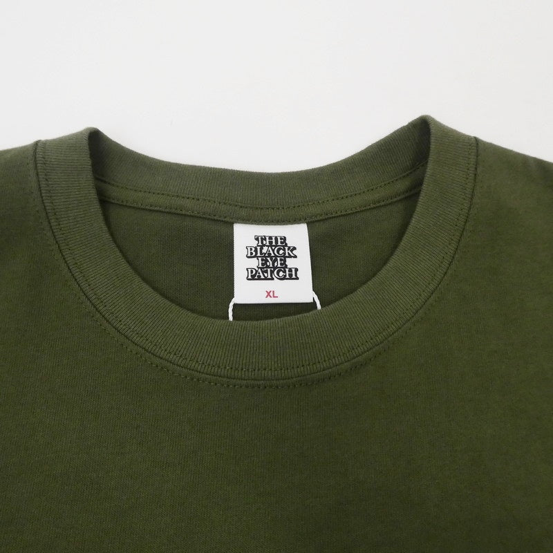 【中古】BlackEyePatch | ブラックアイパッチ HANDLE WITH CARE TEE 半袖Tシャツ BEPFW21TE20 オリーブ サイズ:XL