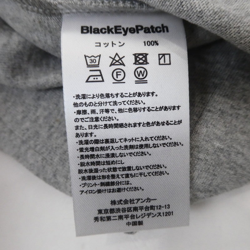 【中古】BlackEyePatch | ブラックアイパッチ HANDLE WITH CARE TEE 半袖Tシャツ BEPFW21TE20 グレー サイズ:XL