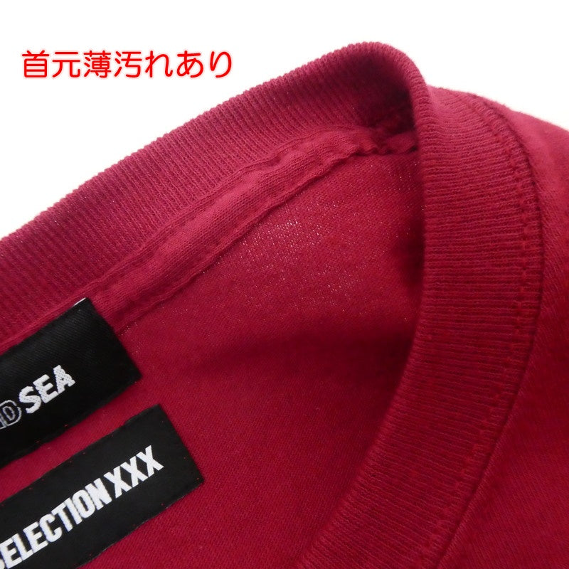 【中古】WIND AND SEA | ウィンダンシーウインダンシー 半袖Tシャツ WDS-XXX-02 ボルドー/バーガンディー サイズ:L