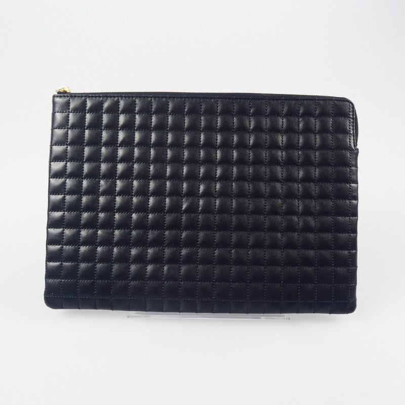 【中古】CELINE | セリーヌ Cチャームラージポーチ クラッチバッグ 10B813BFL.38NO