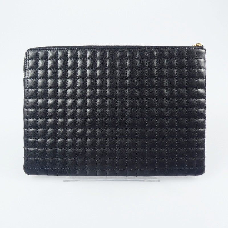 【中古】CELINE | セリーヌ Cチャームラージポーチ クラッチバッグ 10B813BFL.38NO