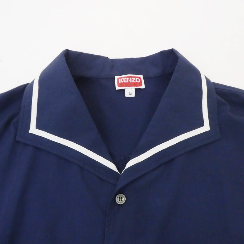 【中古】KENZO | ケンゾー BOWLING ELEPHANT HAWAIAN SHIRT 半袖シャツ FD55CH1135DE ネイビー サイズ:M