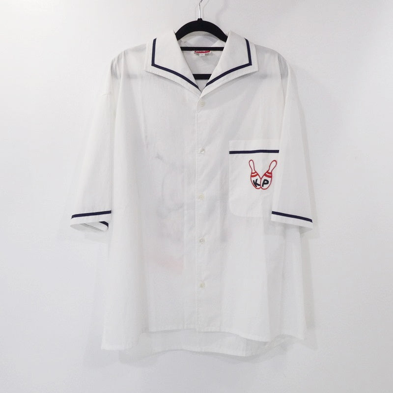 【中古】KENZO | ケンゾー BOWLING ELEPHANT HAWAIAN SHIRT 半袖シャツ FD55CH1135DE ホワイト サイズ:S